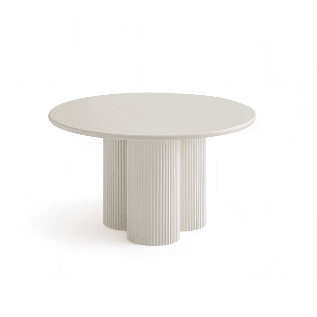 Couchtisch 2er Set ø50/80 cm - Weiß - FURNHOUSE