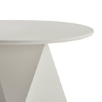 Tischkante im Detail, Aura 2er Set ø50/80 cm Weiß