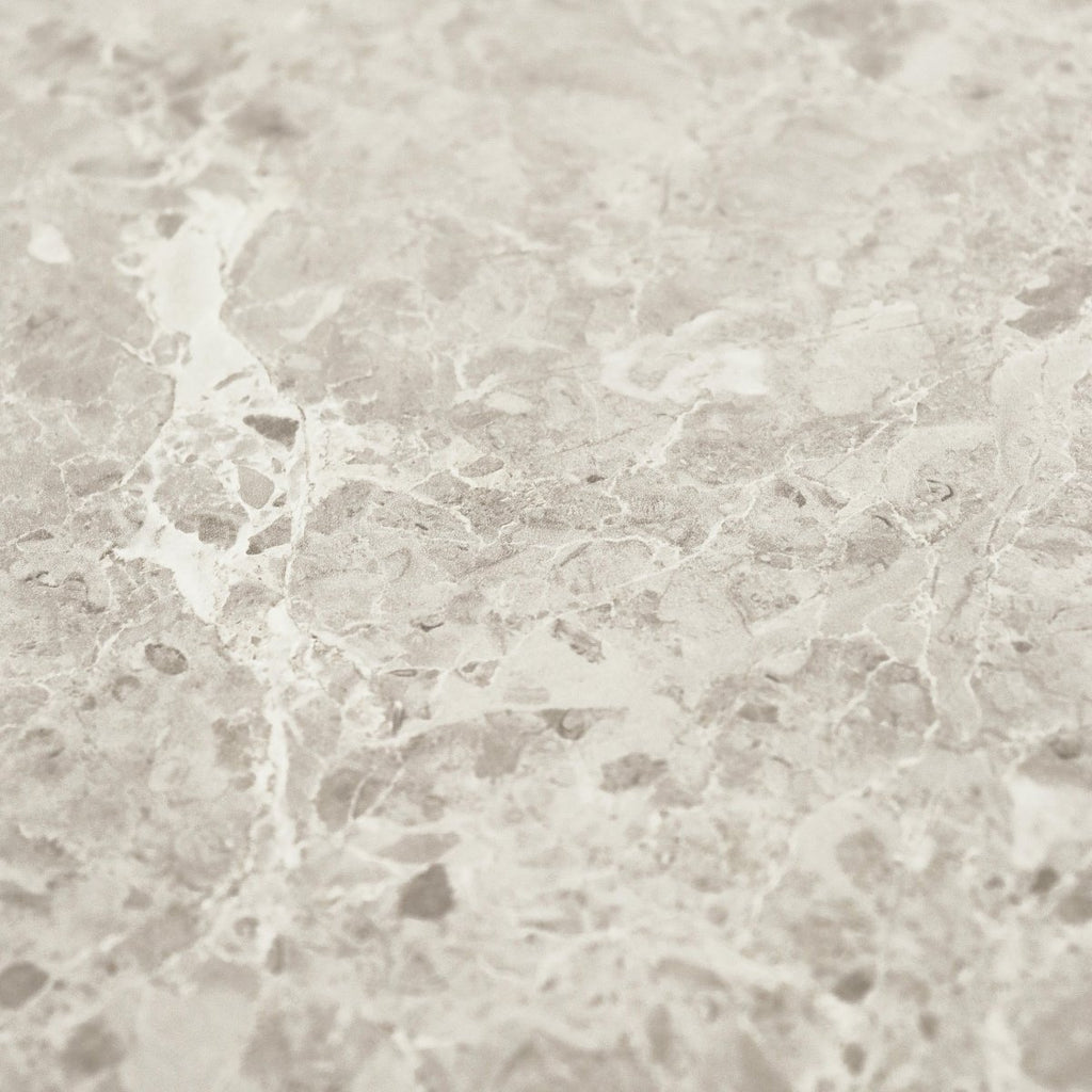 Couchtisch 2er Set ø60/80 cm Easy - Marmoroptik & Lamellenoptik Beige - FURNHOUSE