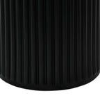 Couchtisch 2er Set ø60/80 cm Easy - Marmoroptik & Lamellenoptik Schwarz - FURNHOUSE