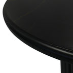 Couchtisch 2er Set ø60/80 cm Easy - Marmoroptik & Lamellenoptik Schwarz - FURNHOUSE