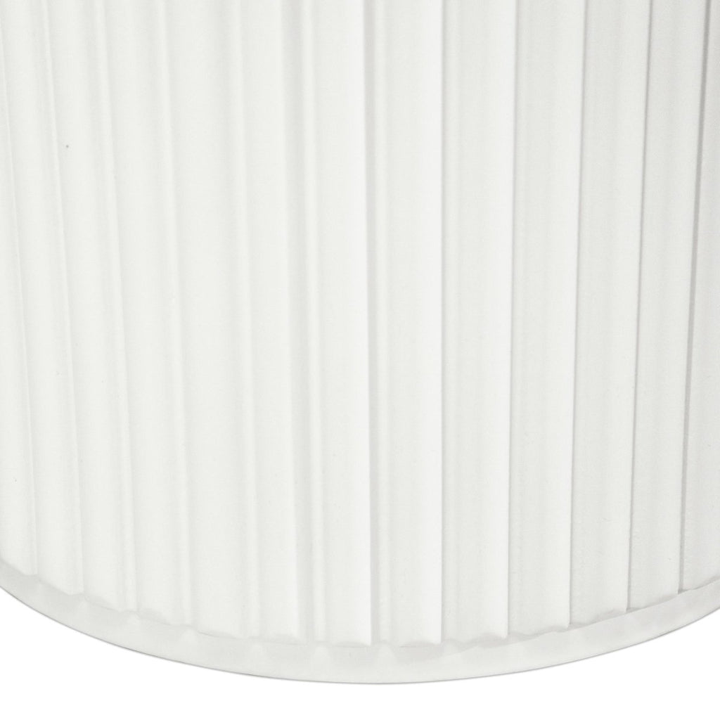 Couchtisch 2er Set ø60/80 cm Easy - Marmoroptik & Lamellenoptik Weiß - FURNHOUSE