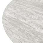 Couchtisch 2er Set ø60/80 cm Tango - Travertine-Optik Grau - FURNHOUSE