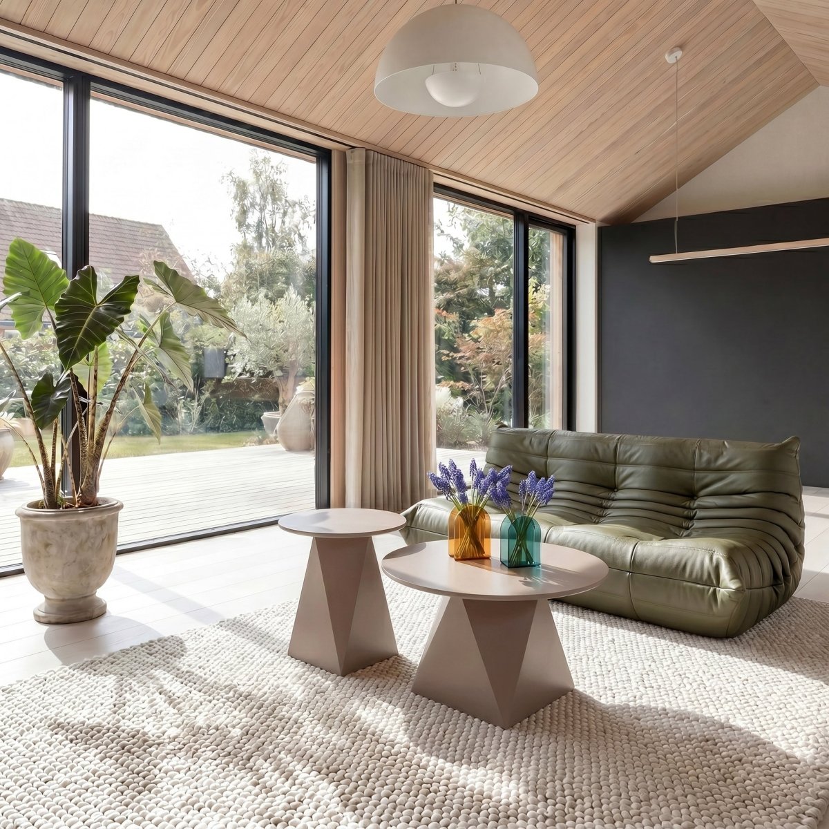Couchtisch 2er Set ø50/80 cm - Mocca Mousse - IBBE DESIGN - FURNHOUSE
