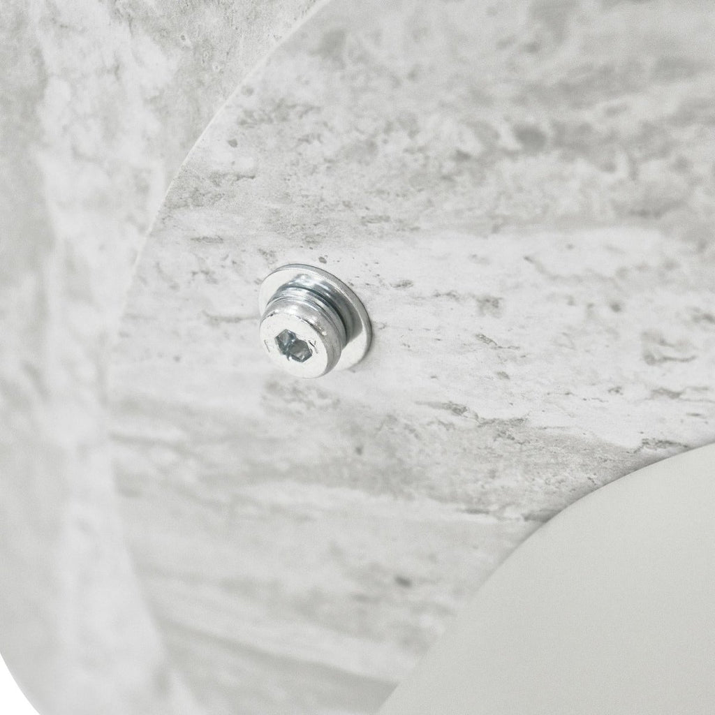 Couchtisch 3er Set ø80/60/45 cm Tango - Travertine-Optik Grau - FURNHOUSE