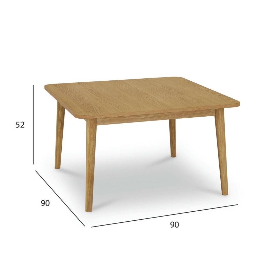 Couchtisch Quadratisch 90x90 cm - Wildeiche - IBBE DESIGN - FURNHOUSE