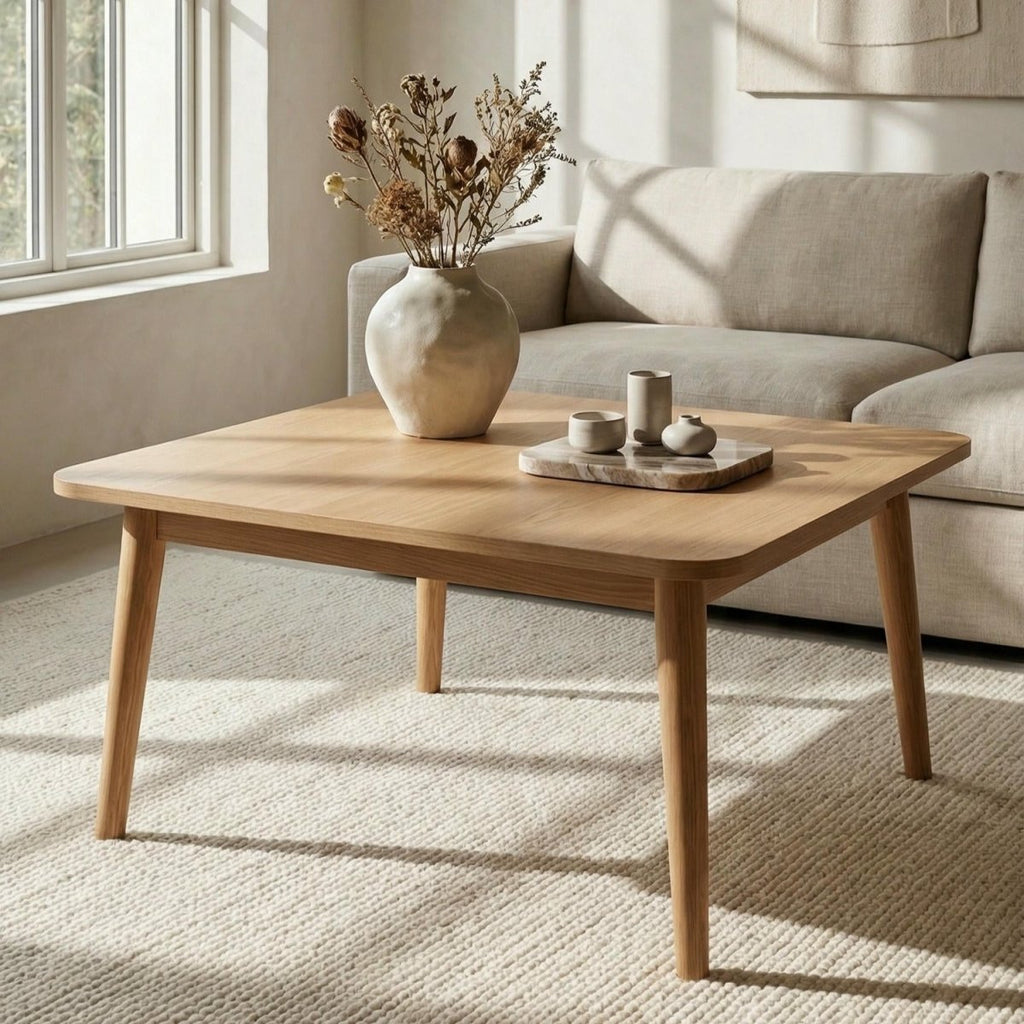Couchtisch Quadratisch 90x90 cm - Wildeiche - FURNHOUSE