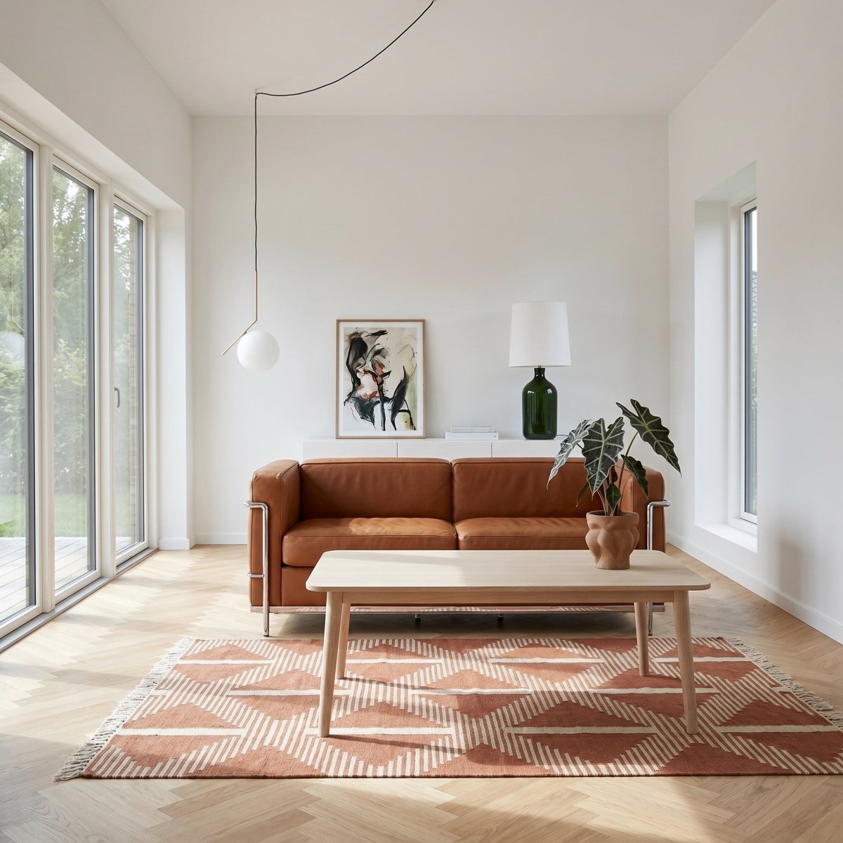 Couchtisch Rechteckig 120x75 cm - Eiche Bianco - IBBE DESIGN - FURNHOUSE