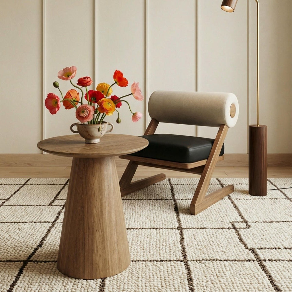 Couchtisch Rund ø45 cm - Wildeiche - FURNHOUSE