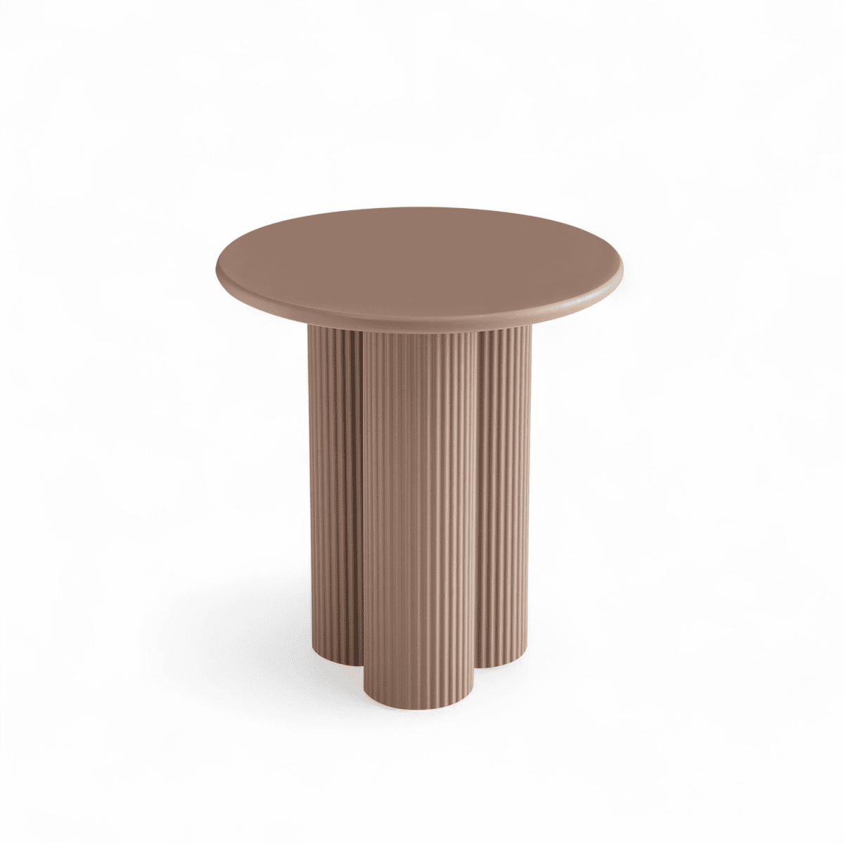 Couchtisch Rund ø50 cm - Mocca Mousse - FURNHOUSE