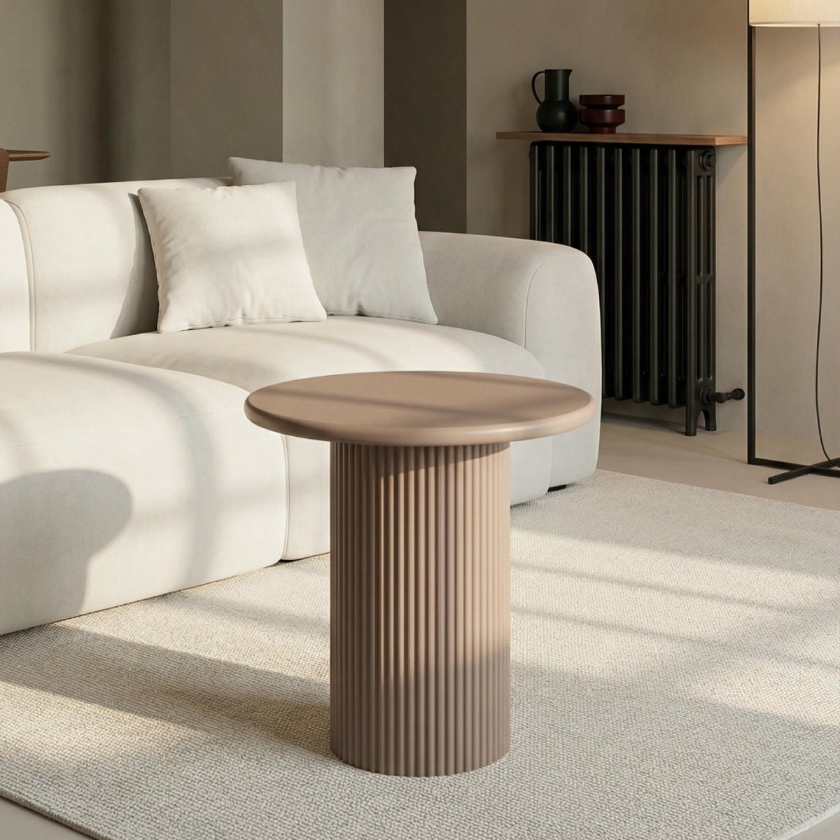 Couchtisch Rund ø50 cm - Mocca Mousse - FURNHOUSE
