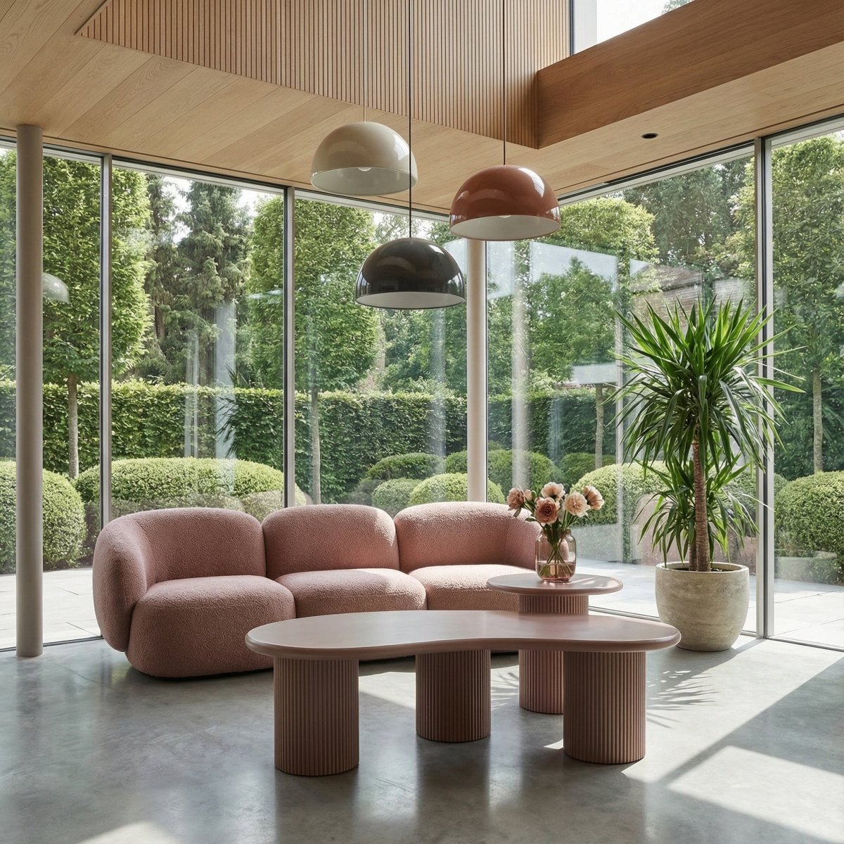 Couchtisch Rund ø50 cm - Mocca Mousse - FURNHOUSE