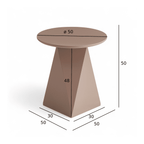 Maße Couchtisch Aura ø50 cm Braun: ø50 cm, Höhe 50 cm