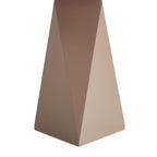 Pyramidenfuß im Detail, Couchtisch Aura ø50 cm Braun