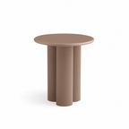 Couchtisch Flow ø50 cm Braun in der Seitenansicht
