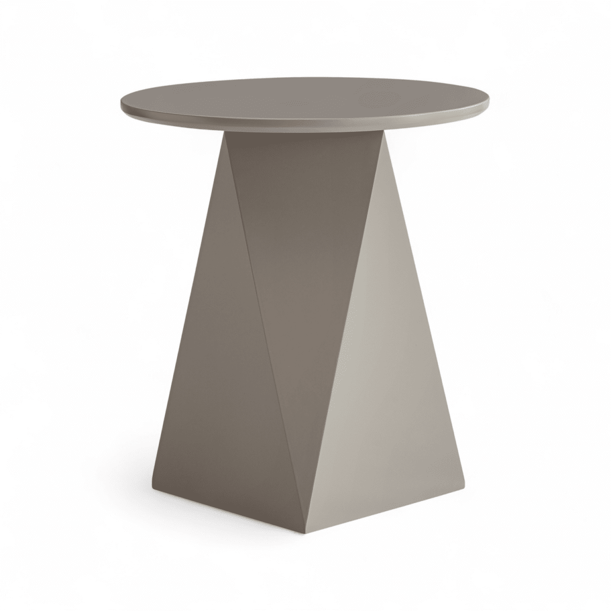 Couchtisch Rund ø50 cm - Taupe - FURNHOUSE