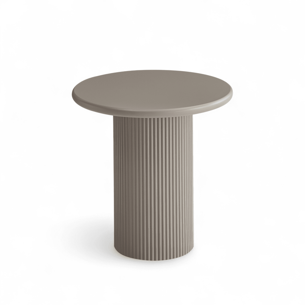 Couchtisch Rund ø50 cm - Taupe - FURNHOUSE