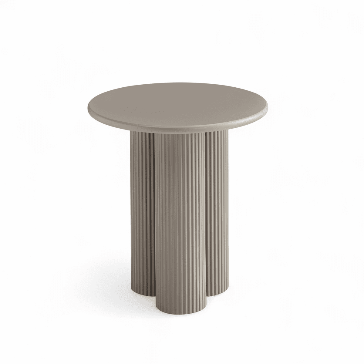 Couchtisch Rund ø50 cm - Taupe - FURNHOUSE