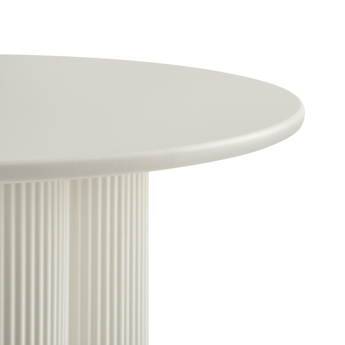 Couchtisch Rund ø50 cm - Weiß - FURNHOUSE