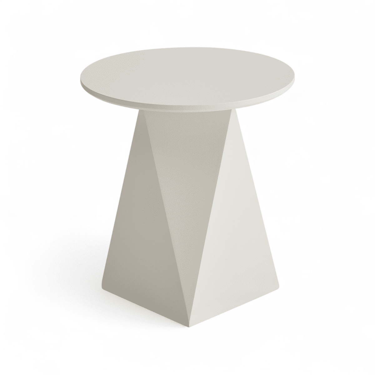 Couchtisch Rund ø50 cm - Weiß - FURNHOUSE