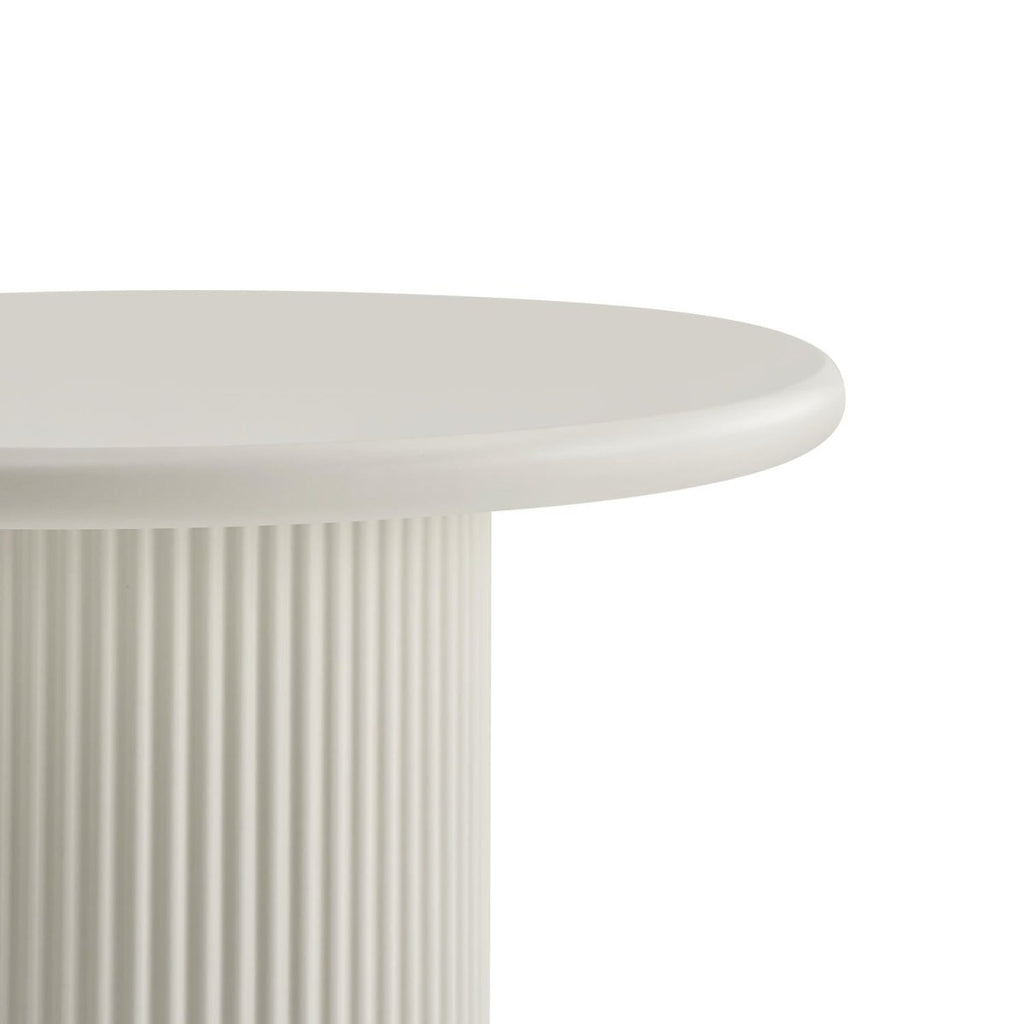 Couchtisch Rund ø50 cm - Weiß - FURNHOUSE