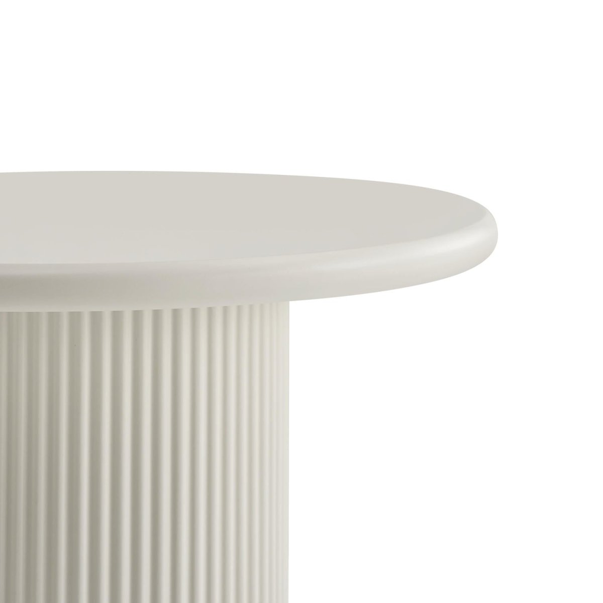 Couchtisch Rund ø50 cm - Weiß - FURNHOUSE