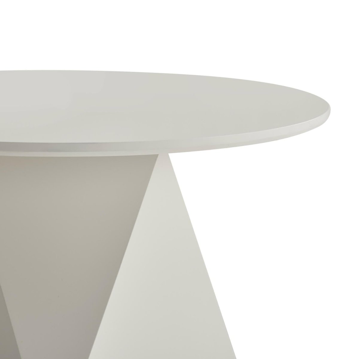 Couchtisch Rund ø50 cm - Weiß - FURNHOUSE