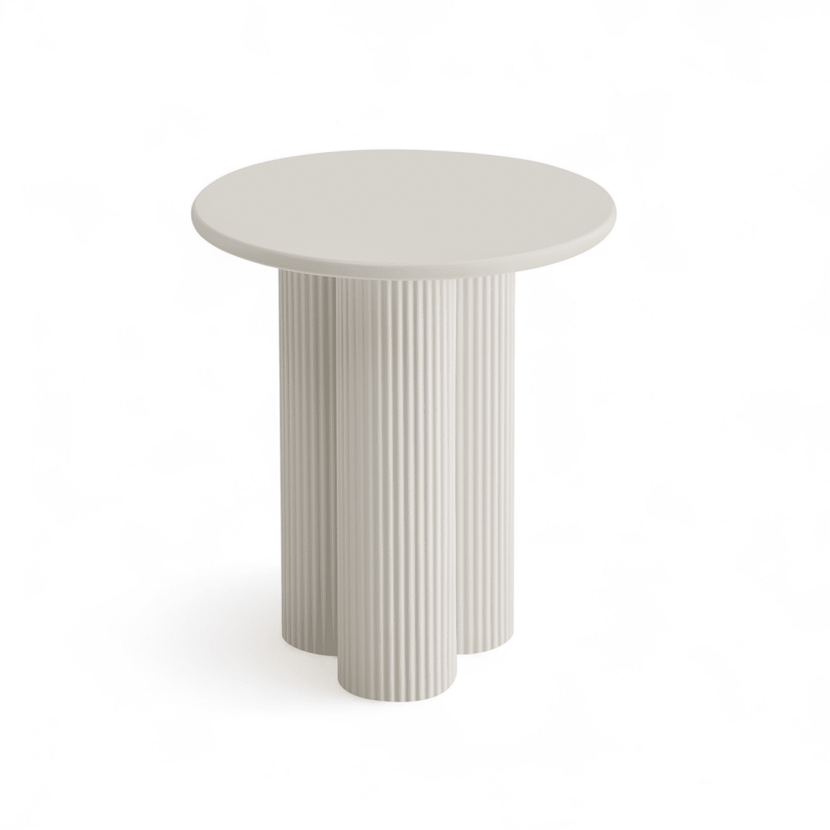 Couchtisch Rund ø50 cm - Weiß - FURNHOUSE