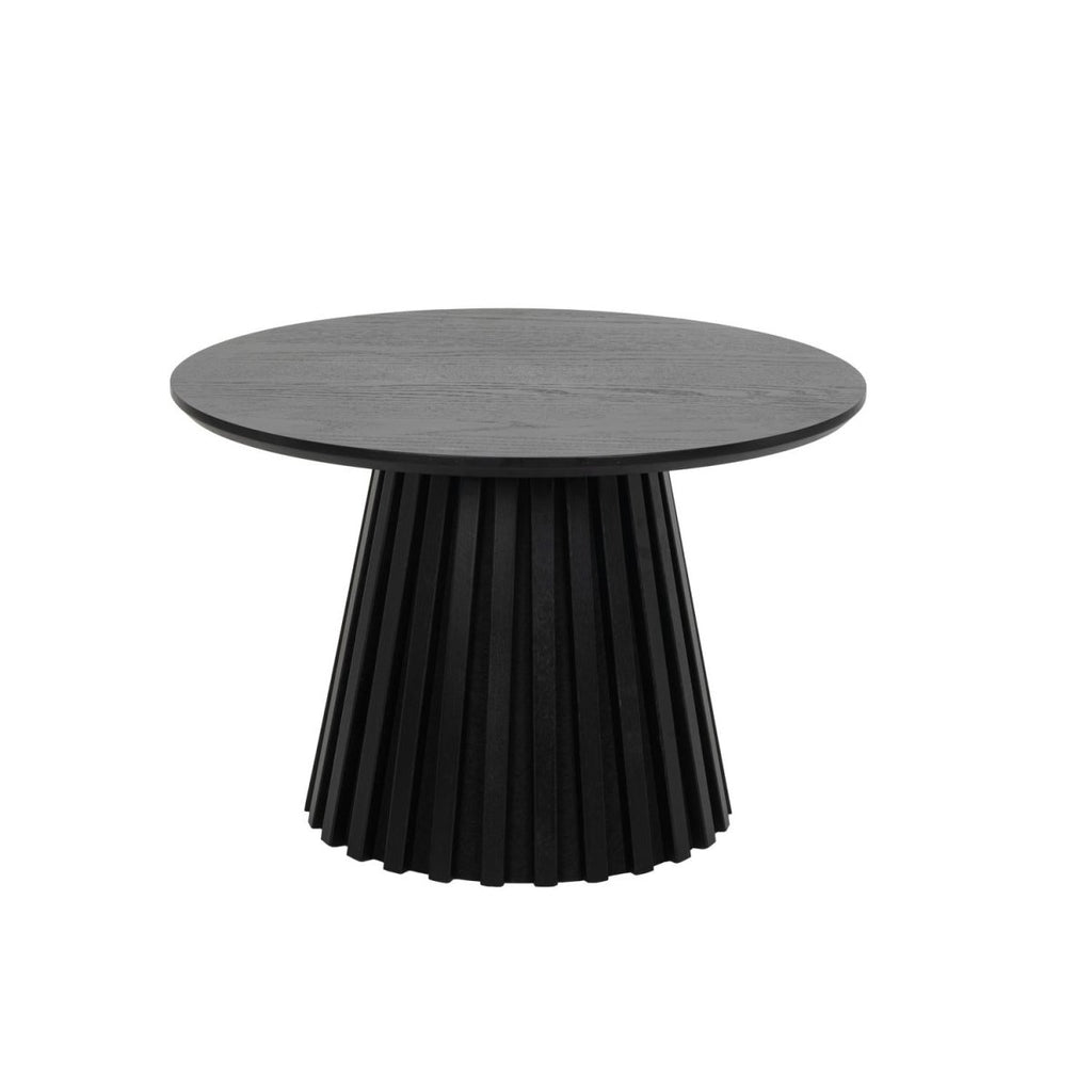 Couchtisch Rund ø60 cm - Eiche Schwarz - FURNHOUSE