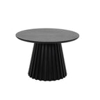 Couchtisch Rund ø60 cm - Eiche Schwarz - FURNHOUSE