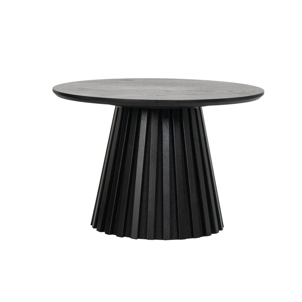 Couchtisch Rund ø60 cm - Eiche Schwarz - FURNHOUSE