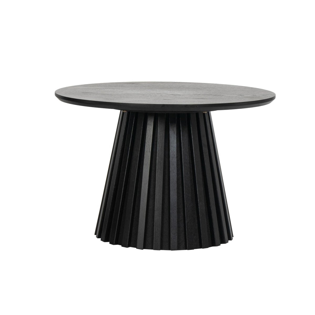 Couchtisch Rund ø60 cm - Eiche Schwarz - FURNHOUSE