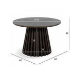 Couchtisch Rund ø60 cm Svendborg - Räuchereiche - FURNHOUSE