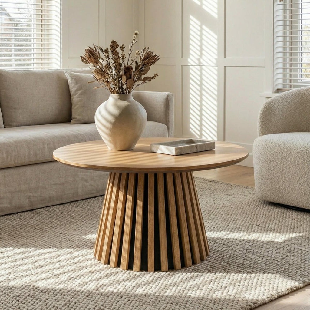 Couchtisch Rund ø60 cm - Wildeiche - FURNHOUSE