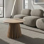 Couchtisch Rund ø60 cm - Wildeiche Natur - FURNHOUSE