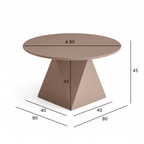 Maße Couchtisch Aura ø80 cm Braun: ø80 cm, Höhe 45 cm