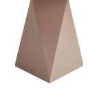 Pyramidenfuß im Detail, Couchtisch Aura ø80 cm Braun