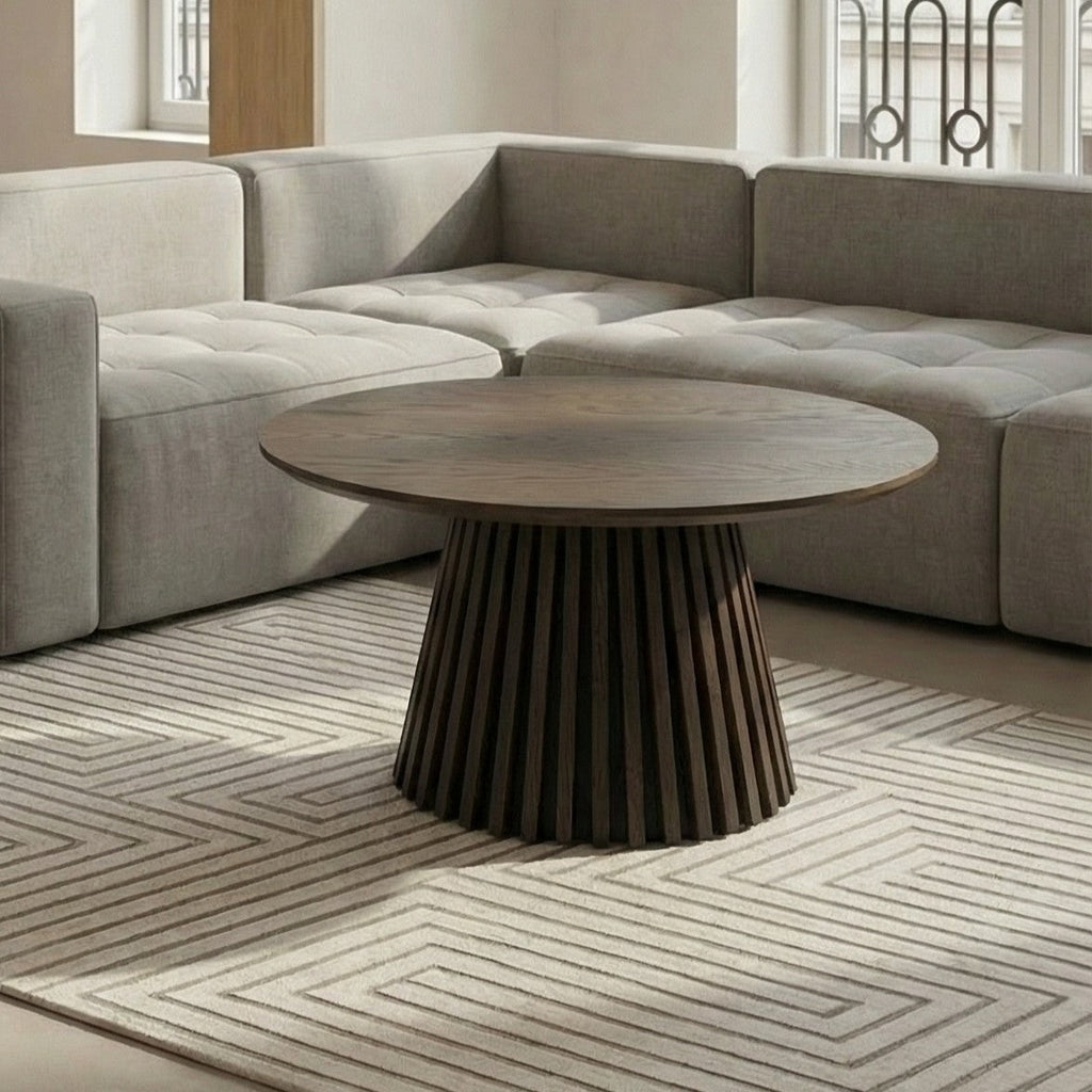 Couchtisch Rund ø80 cm Svendborg - Räuchereiche - FURNHOUSE