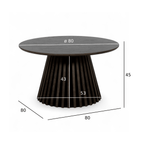 Couchtisch Rund ø80 cm Svendborg - Räuchereiche - FURNHOUSE