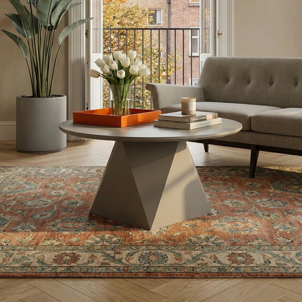 Couchtisch Rund ø80 cm - Taupe - FURNHOUSE