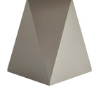 Pyramidenfuß im Detail, Couchtisch Aura ø80 cm Grau