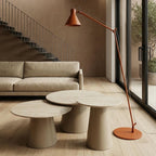 Couchtisch Rund ø80 cm - Travertine-Optik Beige - FURNHOUSE