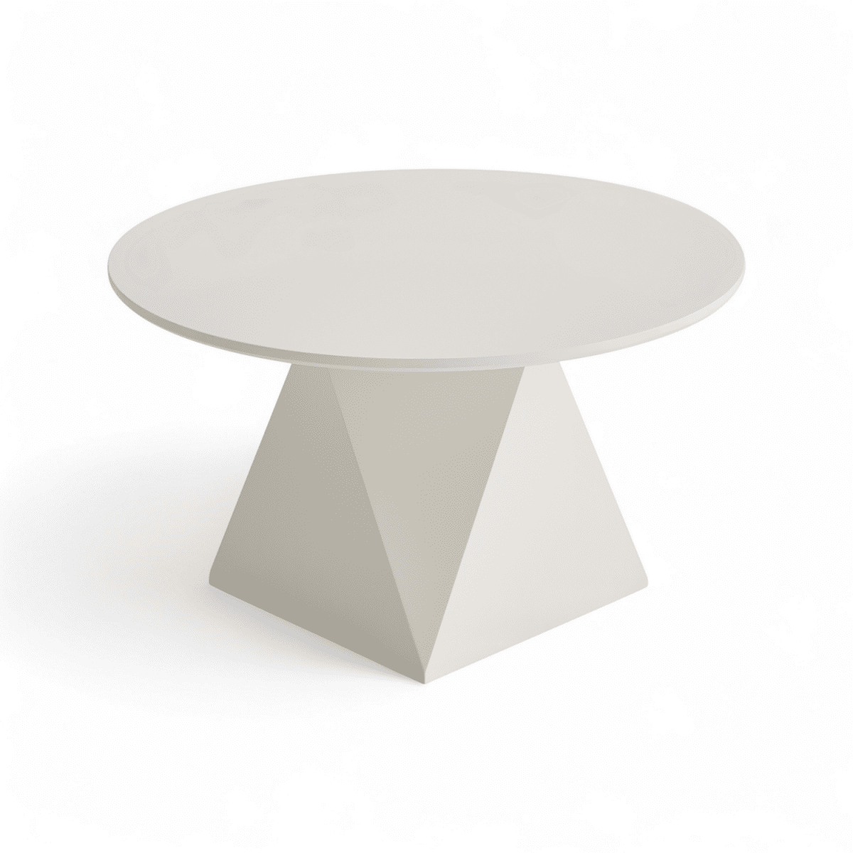 Couchtisch Rund ø80 cm - Weiß - FURNHOUSE