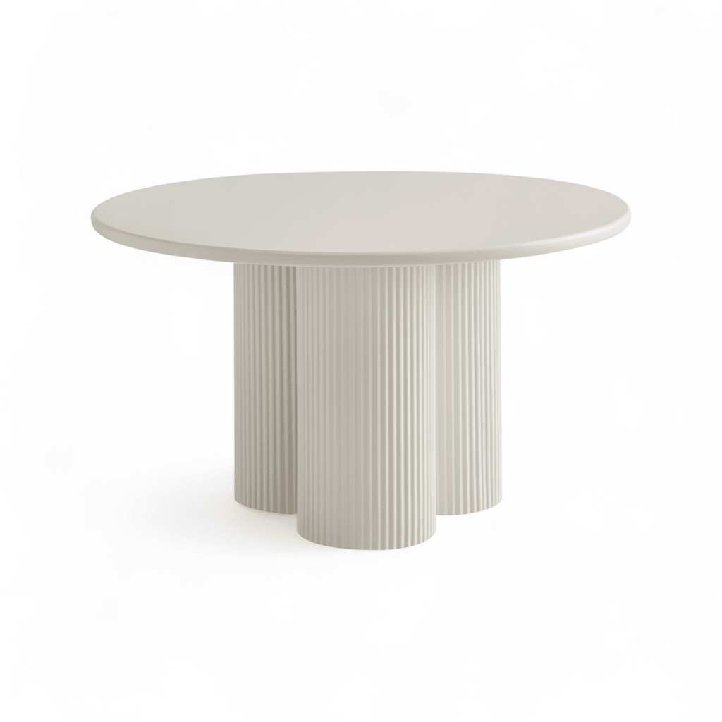 Couchtisch Rund ø80 cm - Weiß - FURNHOUSE