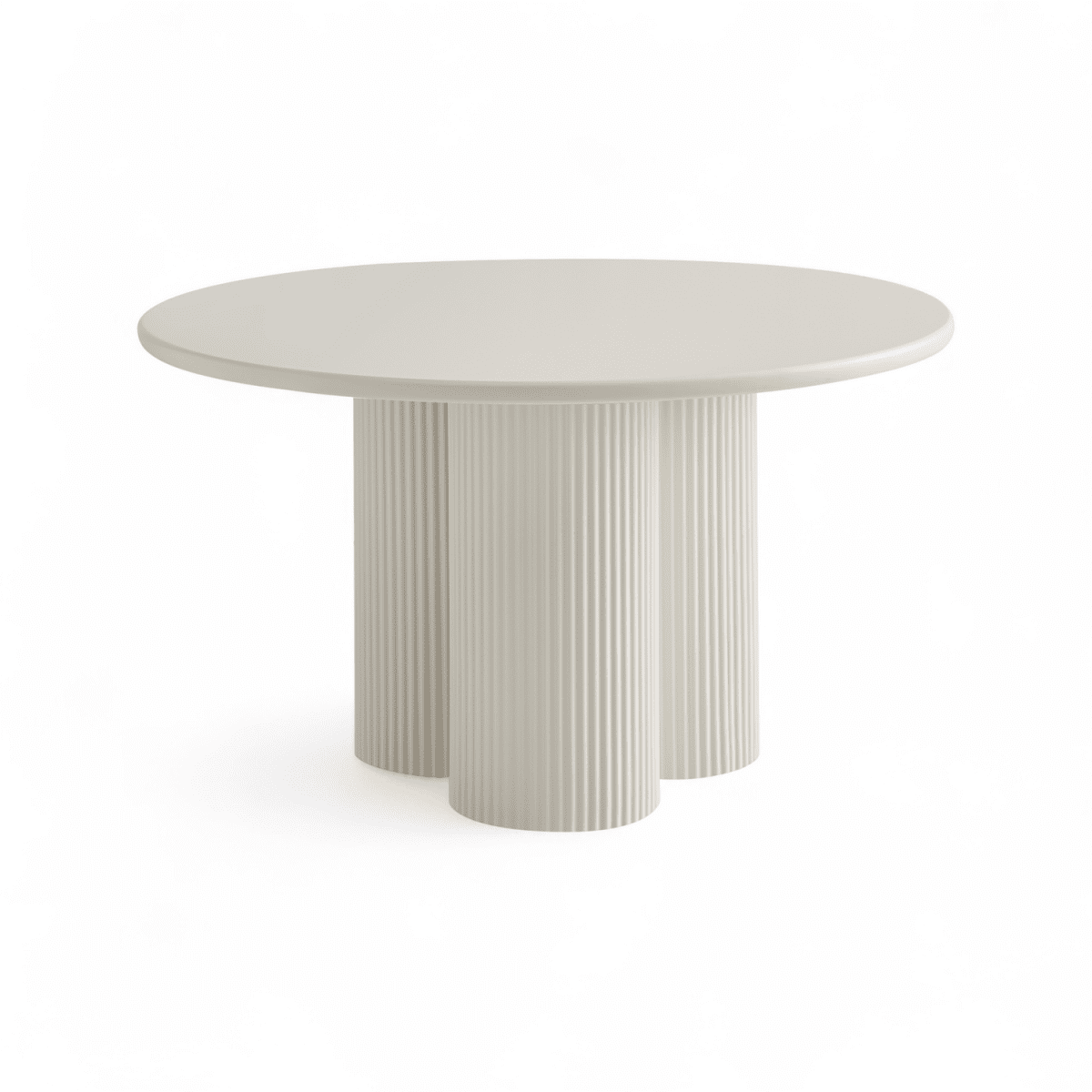 Couchtisch Rund ø80 cm - Weiß - FURNHOUSE