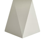 Pyramidenfuß im Detail, Couchtisch Aura ø80 cm Weiß