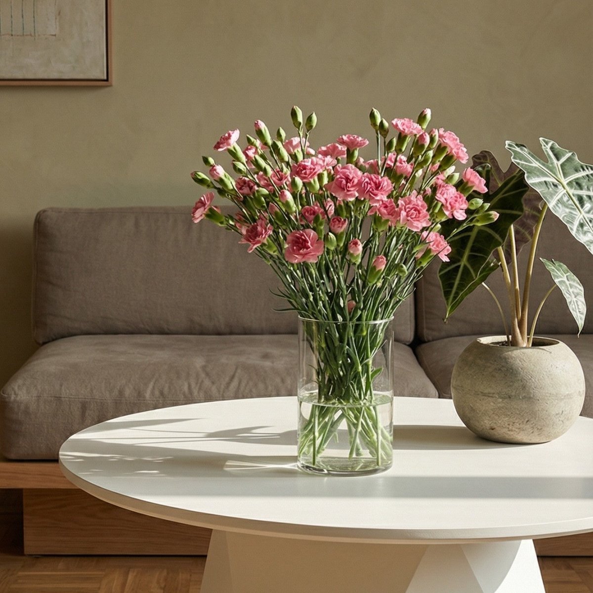 Couchtisch Rund ø80 cm - Weiß - FURNHOUSE