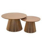 Couchtisch Rund ø80 cm - Wildeiche Natur - FURNHOUSE