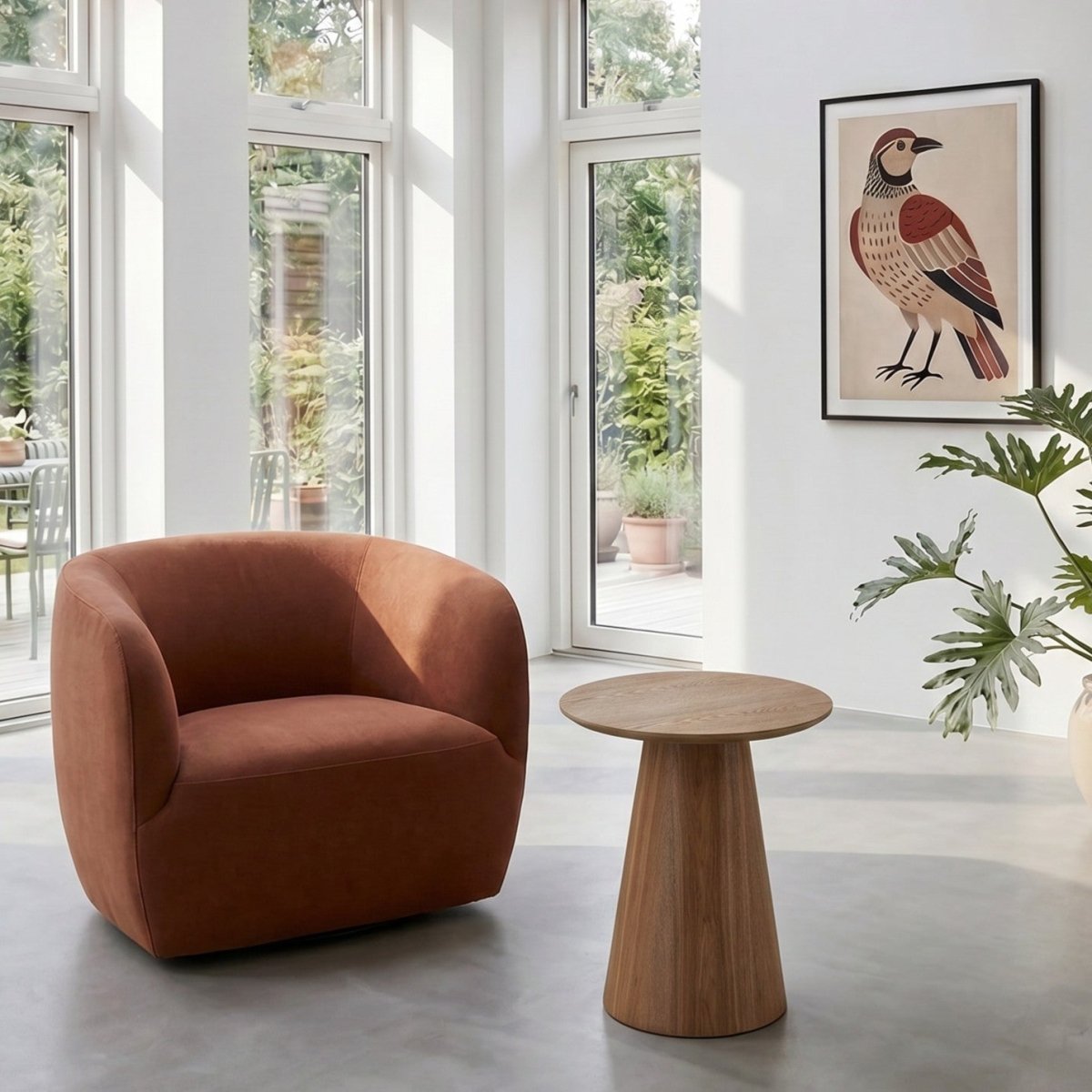 Couchtisch Rund ø45 cm - Wildeiche - IBBE DESIGN - FURNHOUSE