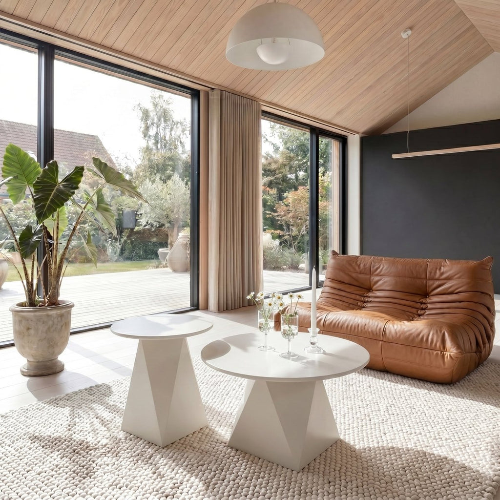 Couchtisch Rund ø50 cm - Weiß - IBBE DESIGN - FURNHOUSE